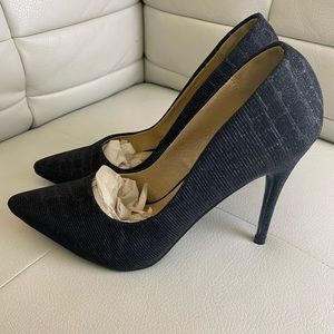 Makers black sparkle heels